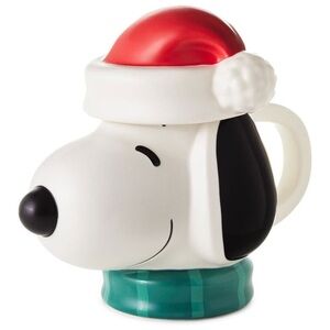 *NWT* Hallmark Peanuts Santa Snoopy Musical Sculpted Mug, 23 oz.